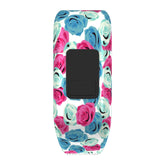 Colourful Feathers Pattern Silicone Sport Watch Band for Garmin Vivofit JR, Size: Small